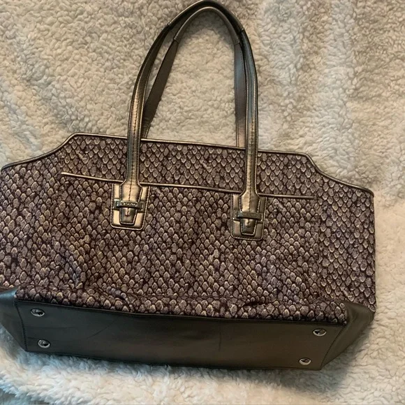 NWOT! $398 Coach Carryall Taylor Snake Print Leather Tote Satchel F26034 - 2013 - Picture 12 of 16